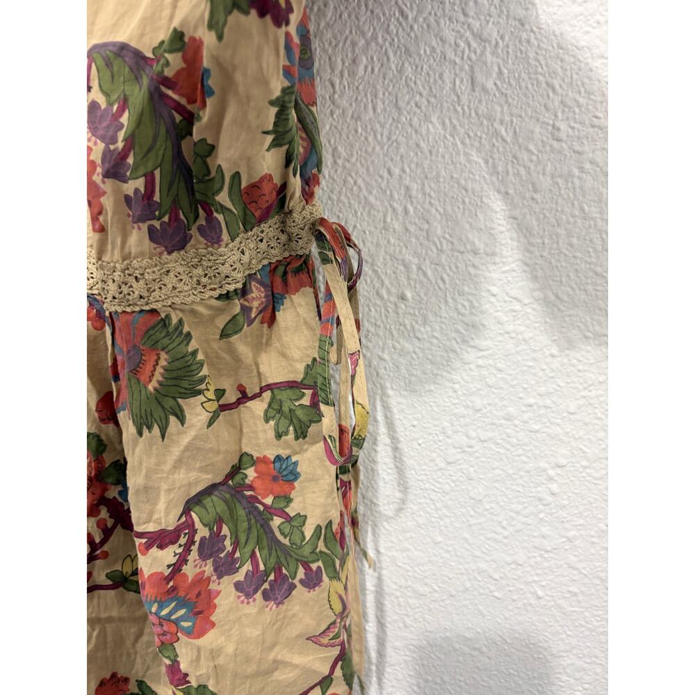 Vintage y2k Old Navy Floral Blouse Boho Baby Doll Cottage Fairy Puff Sleeve - Picture 7 of 7